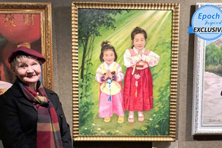 波兰女艺术家用画笔为中国儿童的苦难发声