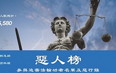 十万行恶者上恶人榜 震慑中共人权迫害者